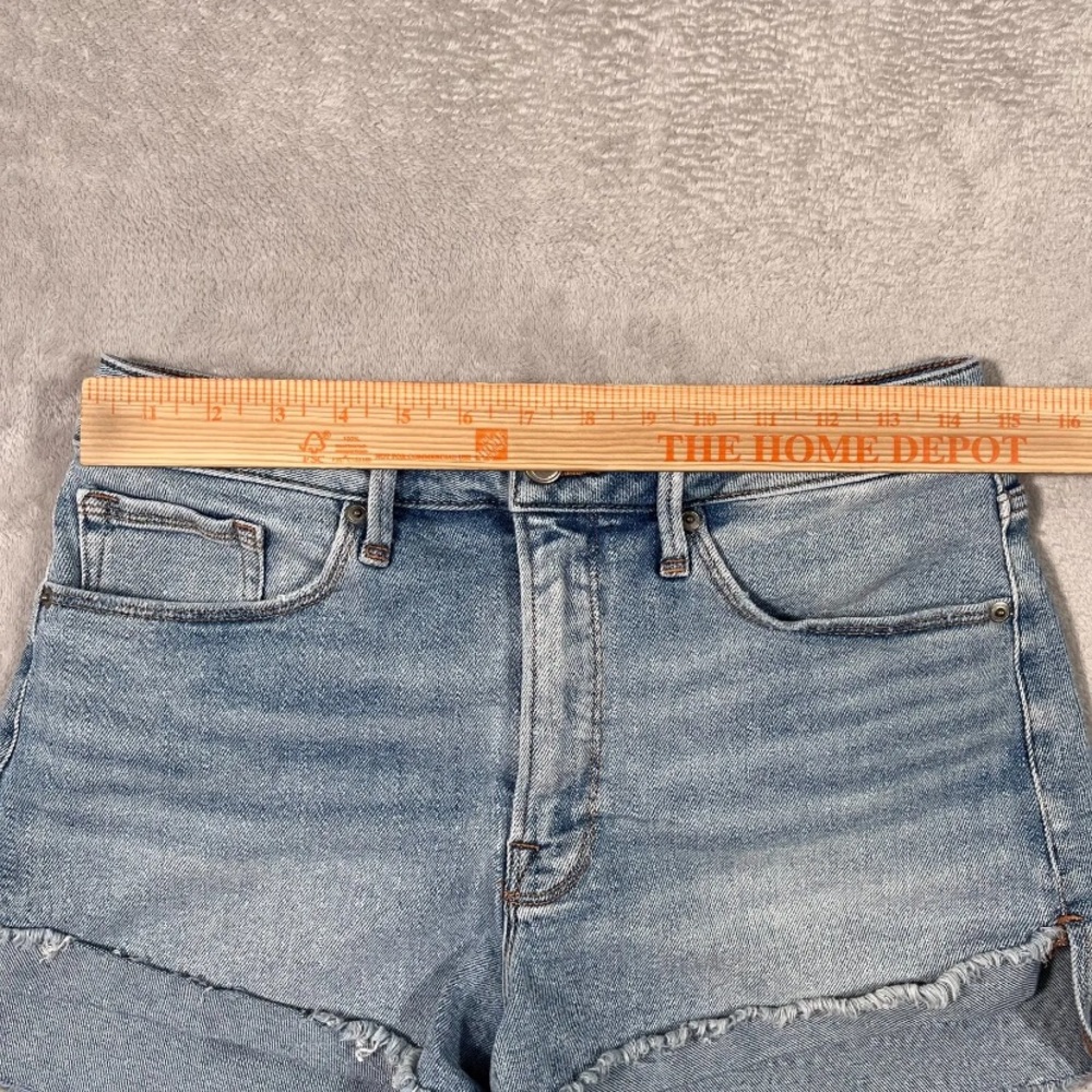Good American Shorts Womens Size 12 Blue Cut Off